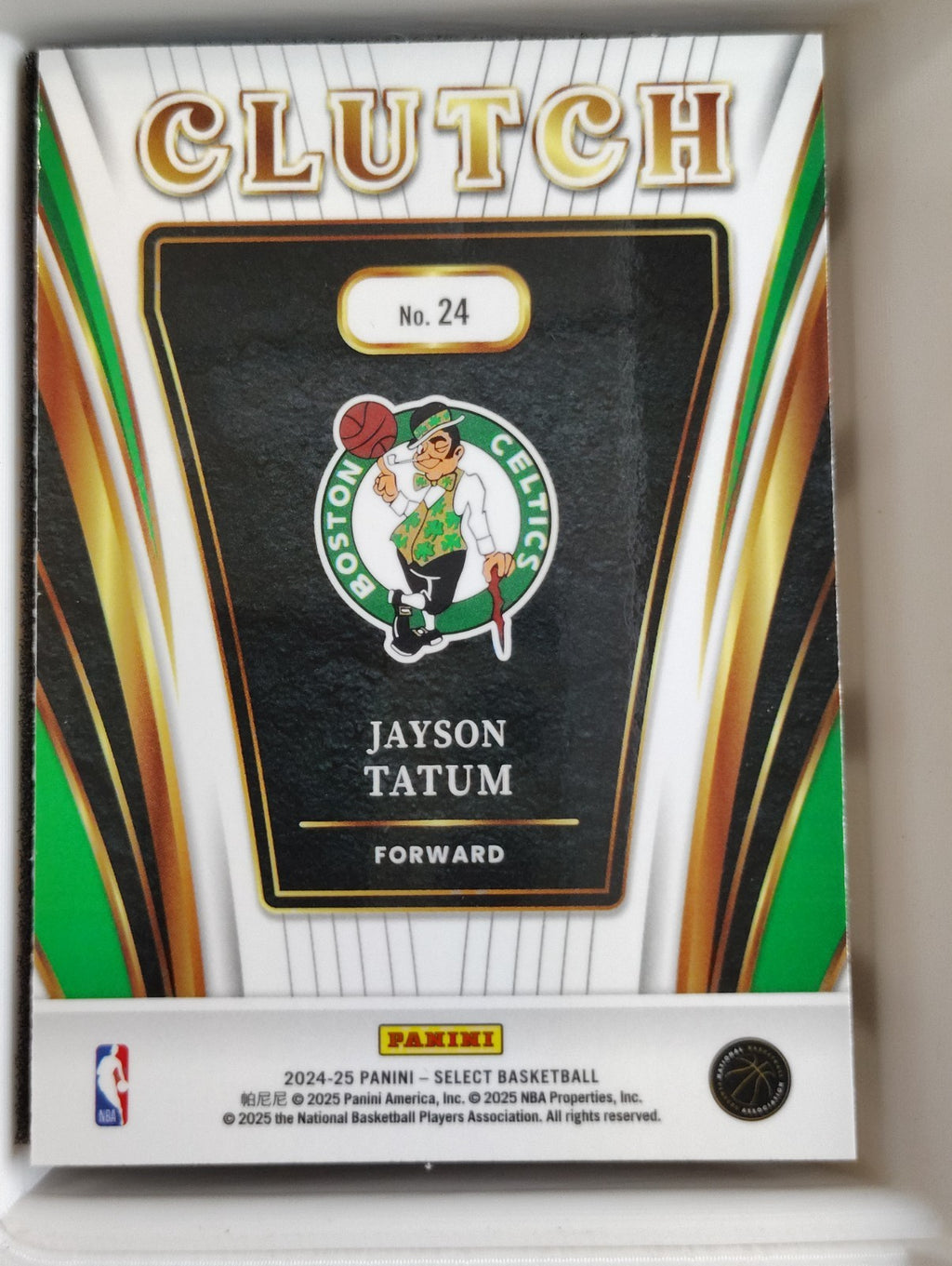 2024-25 Panini Select - Clutch Jayson Tatum #24