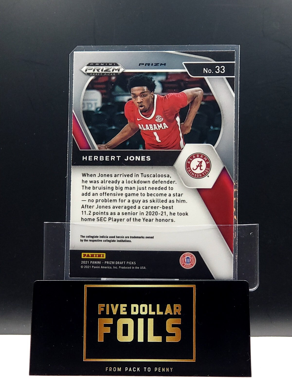 2021-22 Panini Prizm Draft Picks - #33 Herbert Jones Hyper