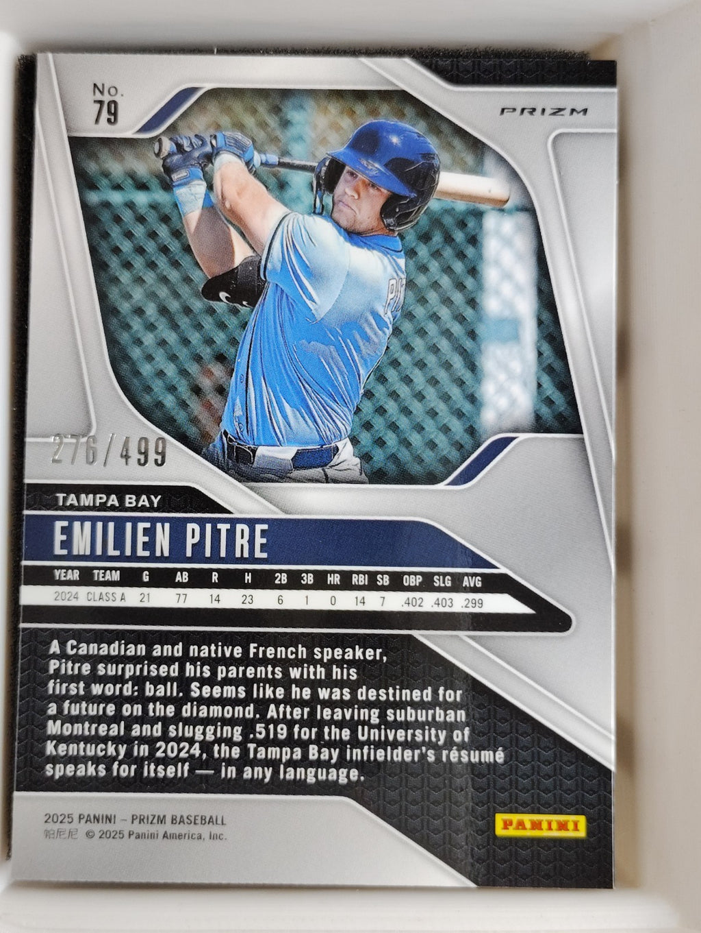 2025 Panini Prizm #79 Emilien Pitre Pulsar 276/499