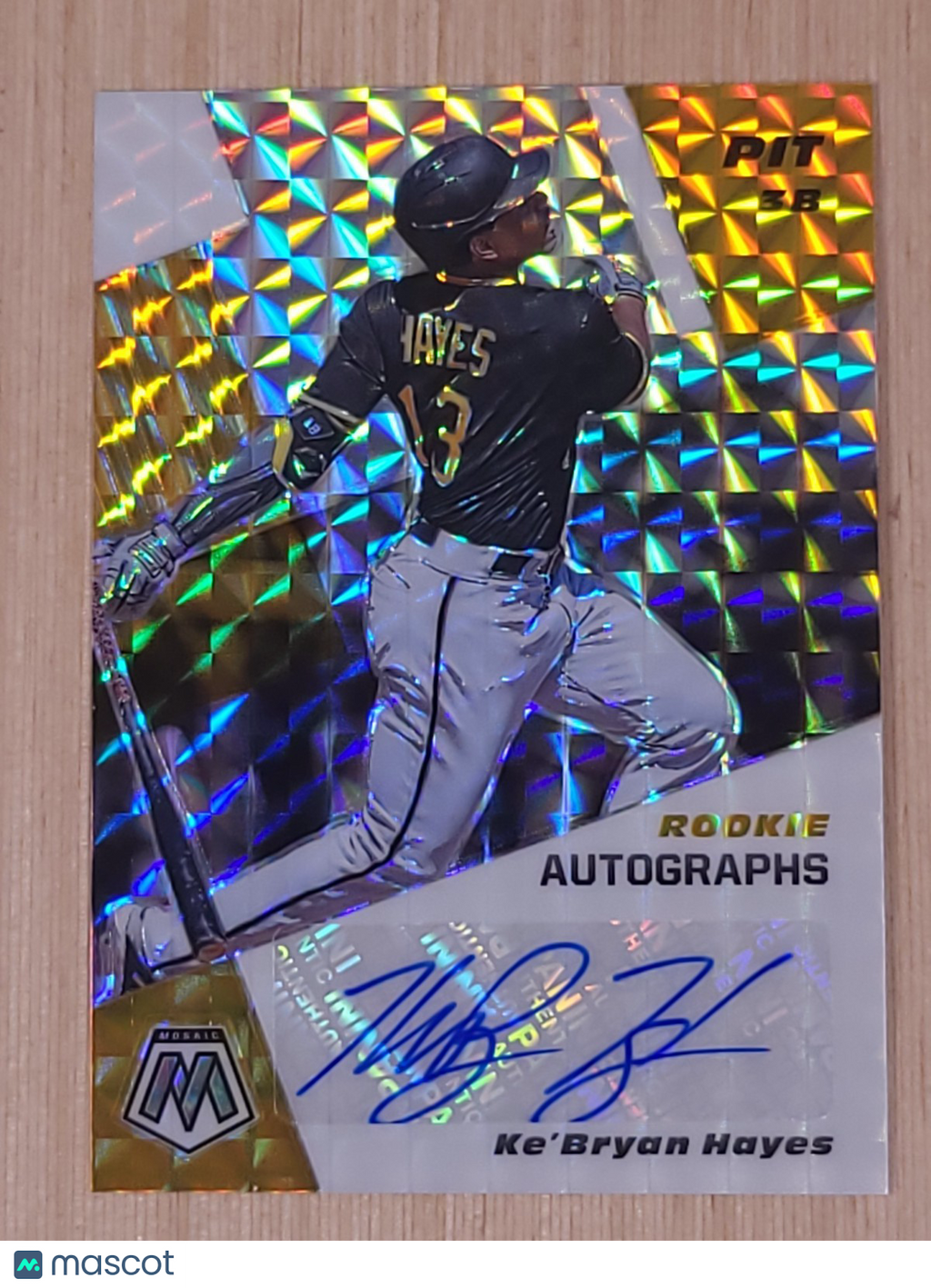 2021 Panini Mosaic - Rookie Autographs Mosaic Ke'Bryan Hayes #RAM-KH (AU, RC)