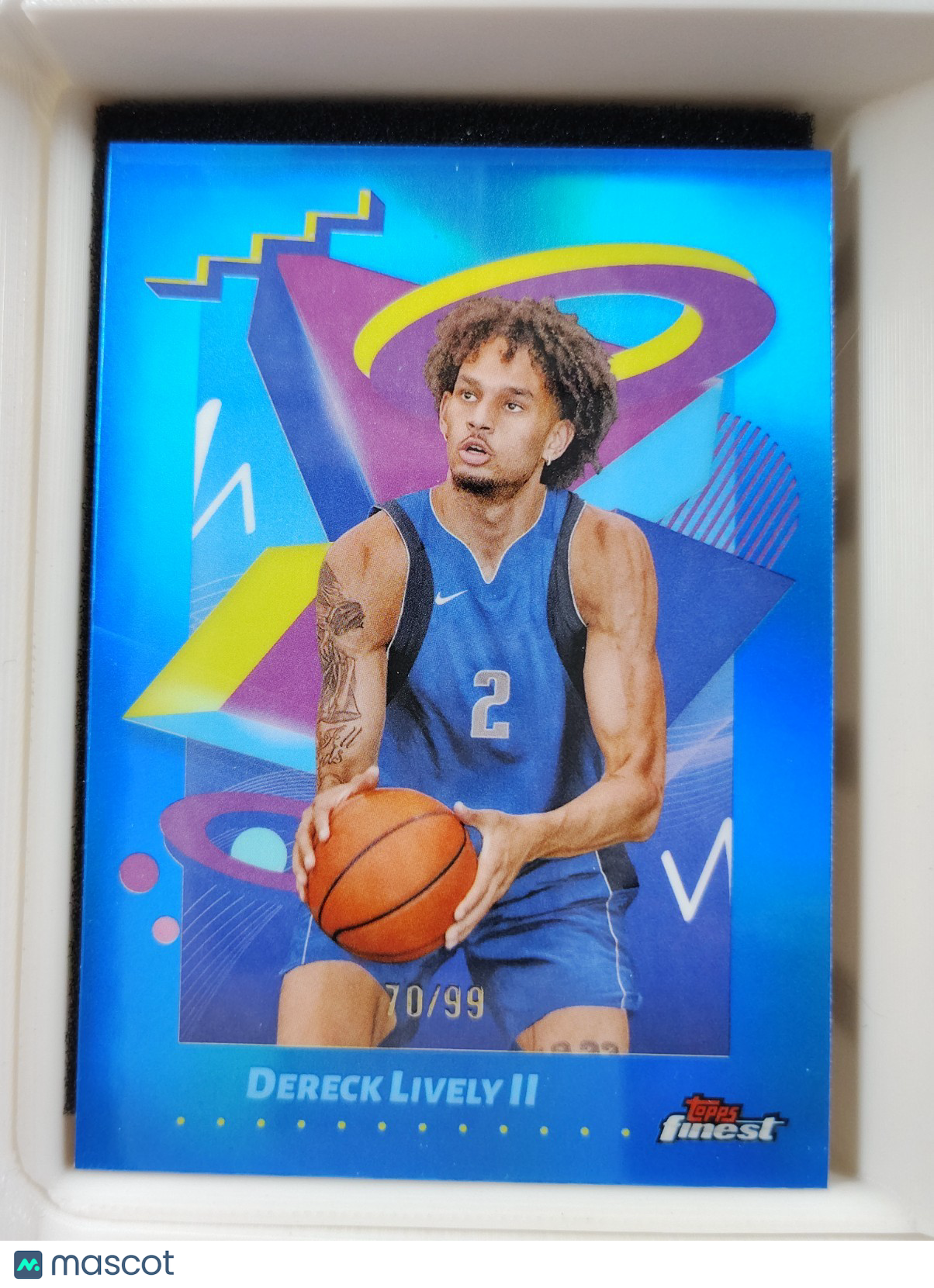2024-25 Topps Finest Dereck Lively II #217 Blue 70/99