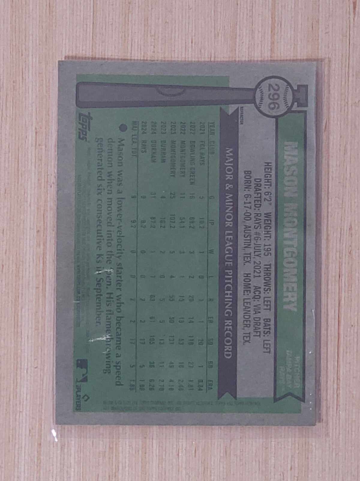 2025 Topps Heritage - Mason Montgomery #296 Chrome