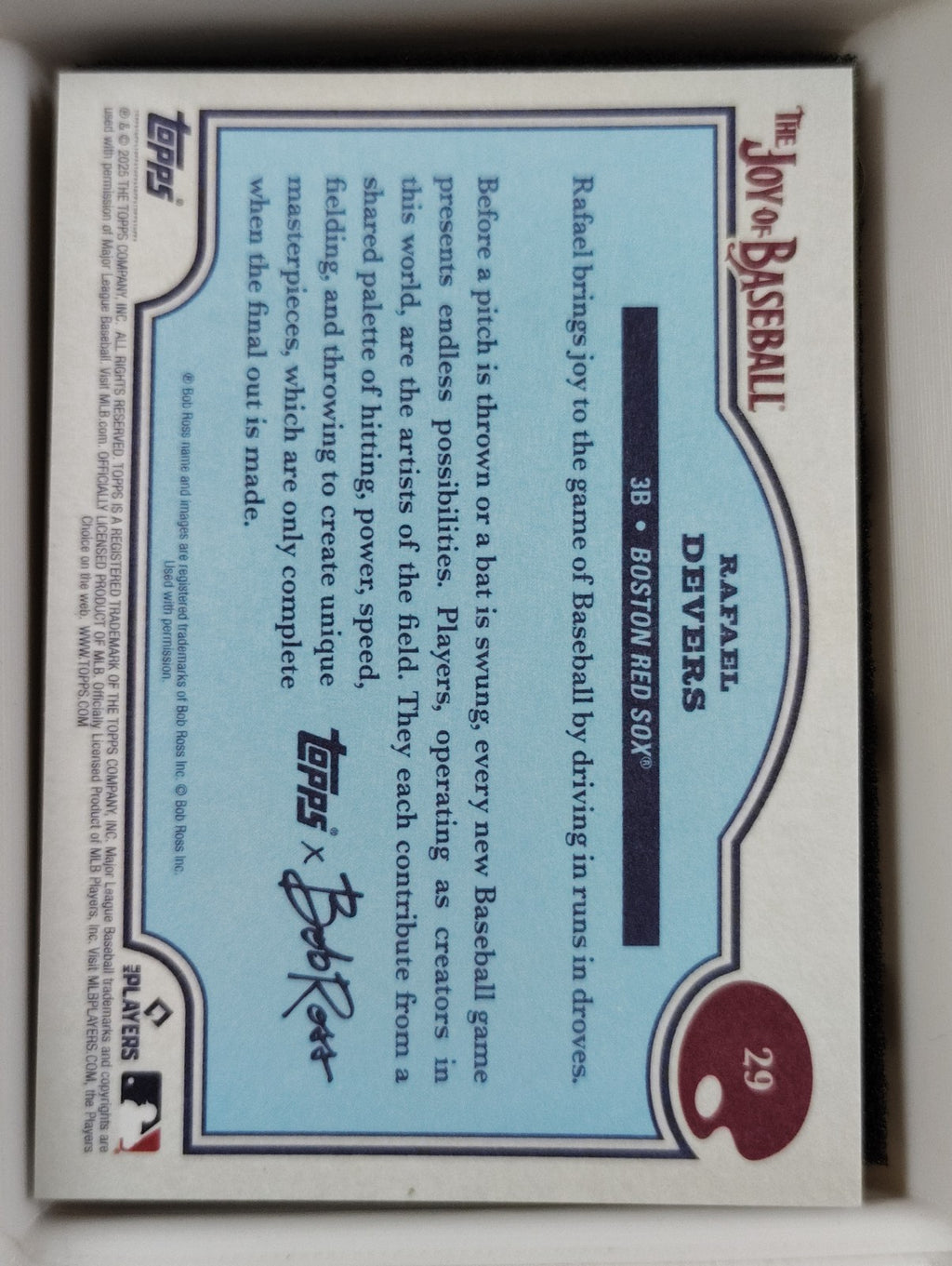 2025 Topps X Bob Ross The Joy of Baseball - Rafael Devers #29
