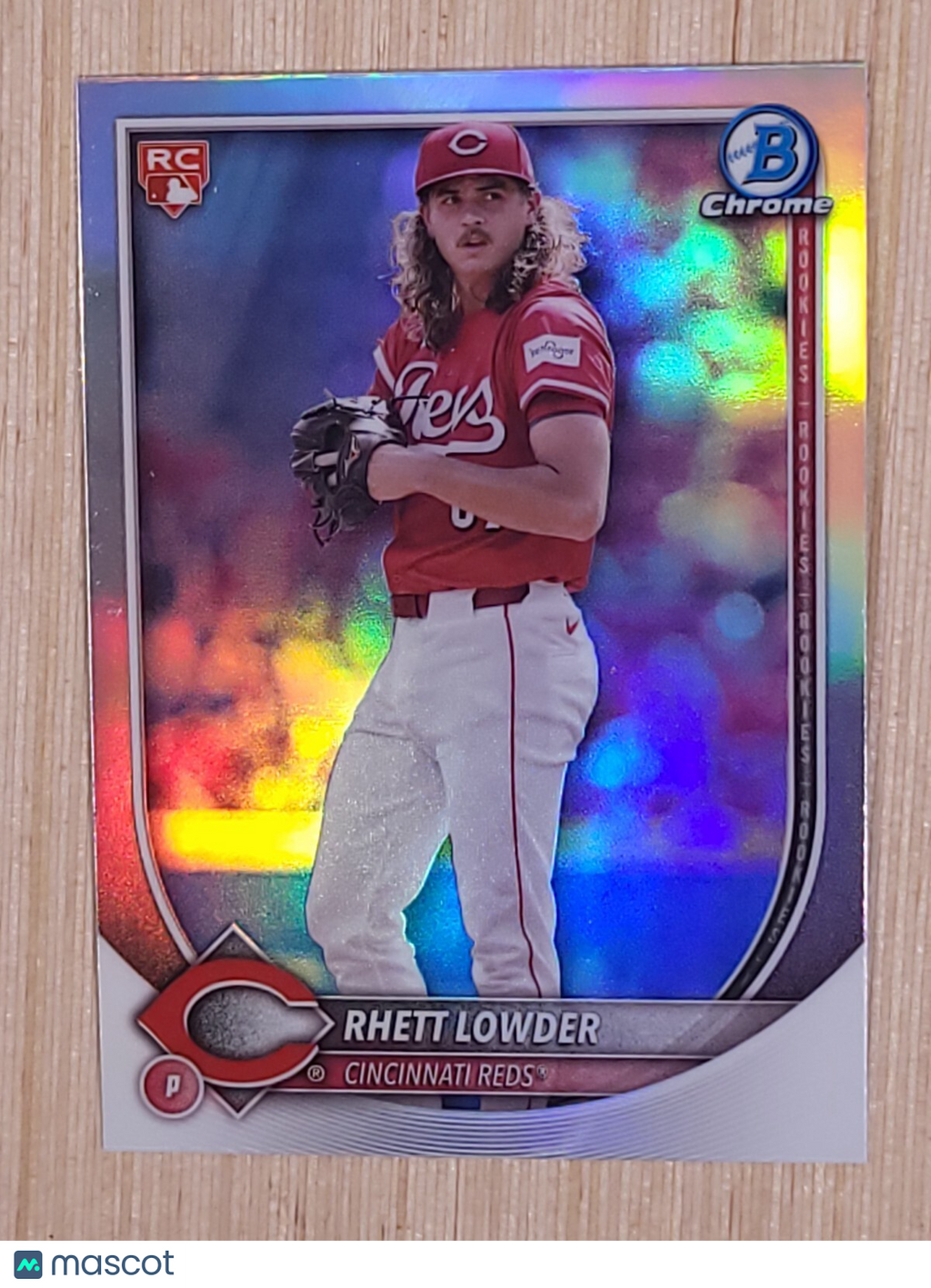 2025 Bowman Chrome - Rhett Lowder #6 Red RC Redemption