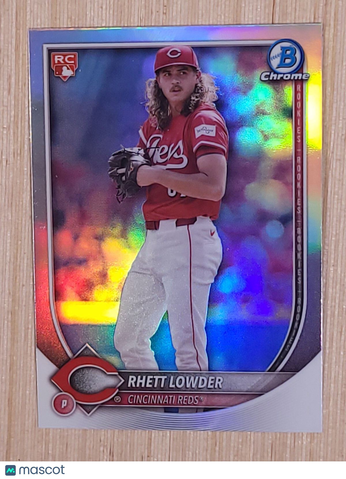 2025 Bowman Chrome - Rhett Lowder #6 Red RC Redemption