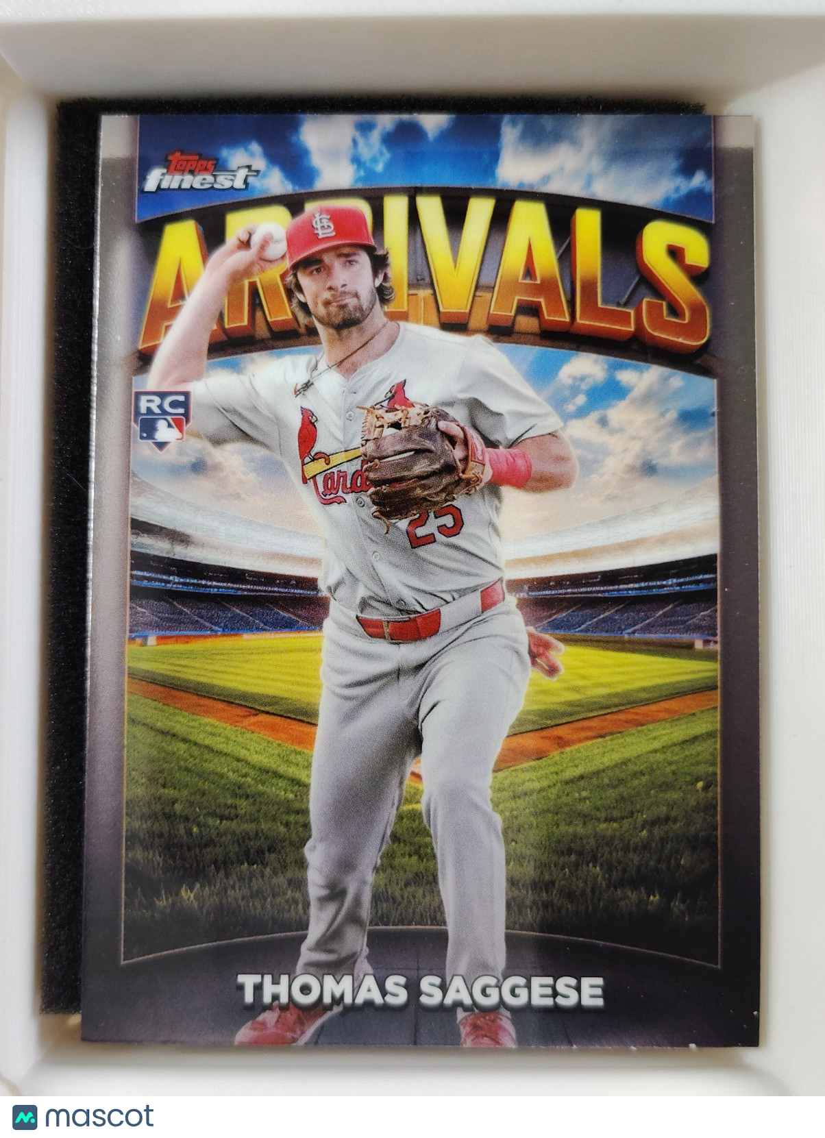 2025 Topps Finest - Arrivals Thomas Saggese #A-19 (RC)