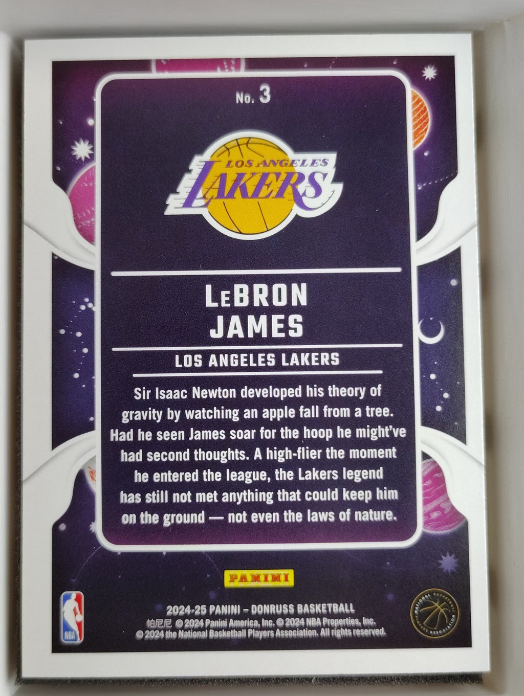2024-25 Panini Donruss - Zero Gravity LeBron James #3