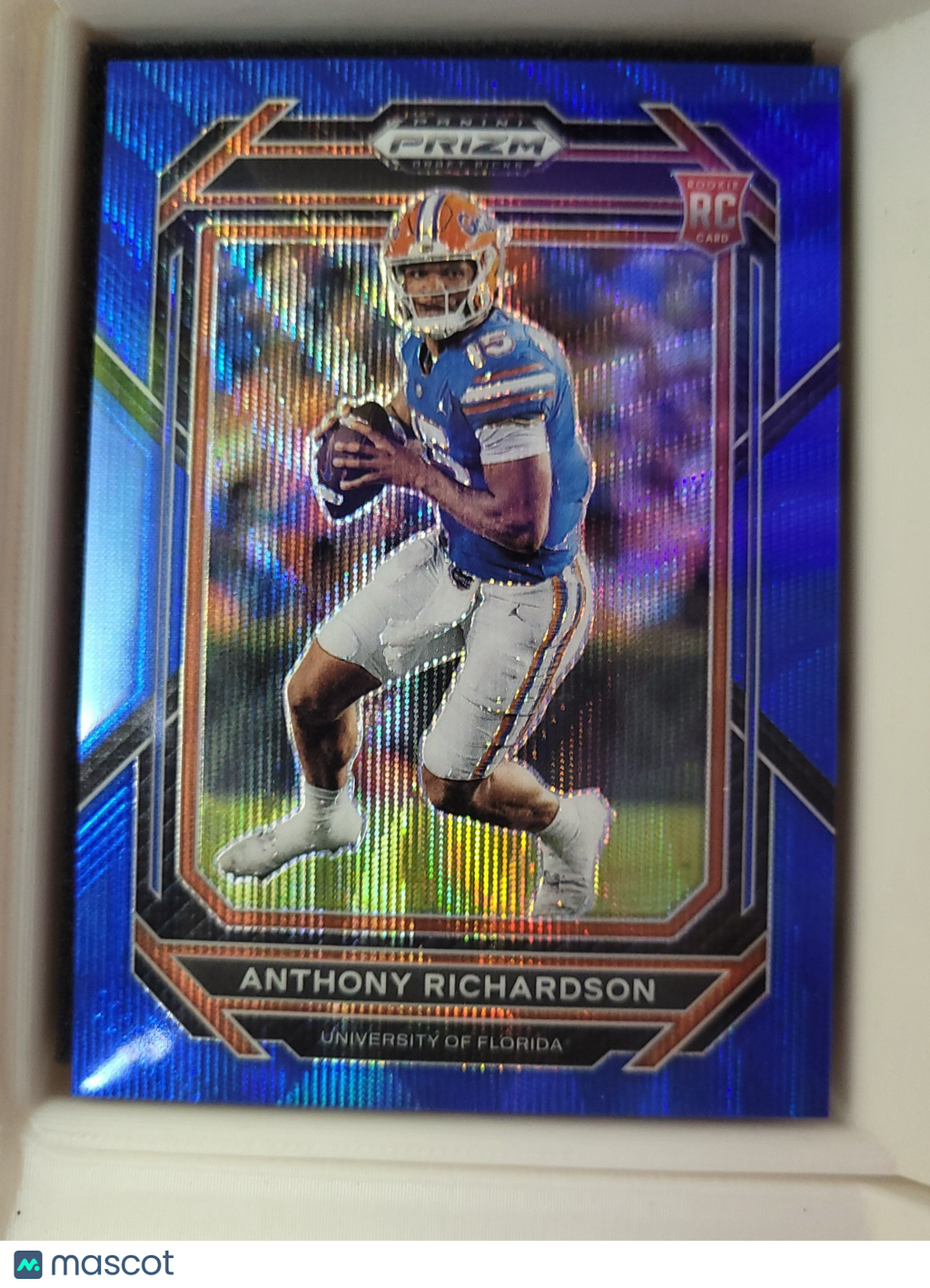 2023 Panini Prizm Draft Picks Anthony Richardson #104 Blue Wave 030/249