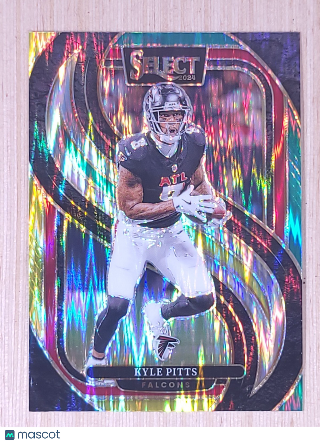 2024 Panini Select #178 Kyle Pitts Green Yellow Shock