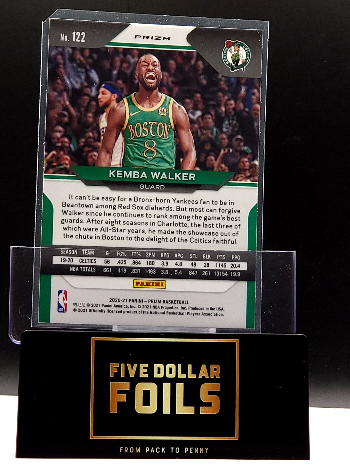 2020-21 Panini Prizm -Pink Ice Prizm #122 Kemba Walker