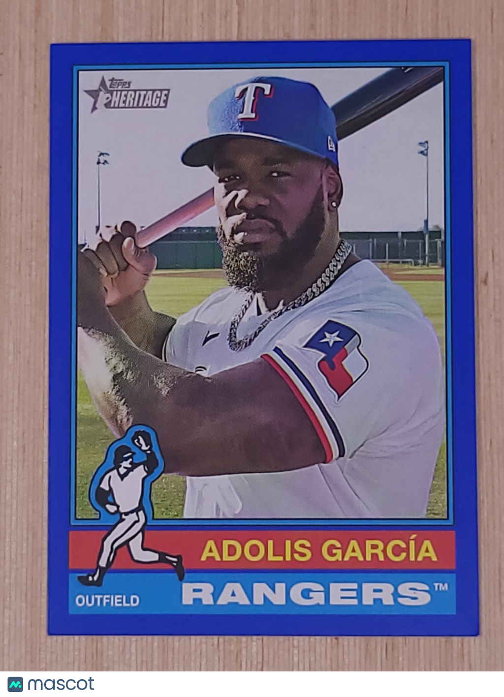 2025 Topps Heritage - Adolis Garcia #308 Blue