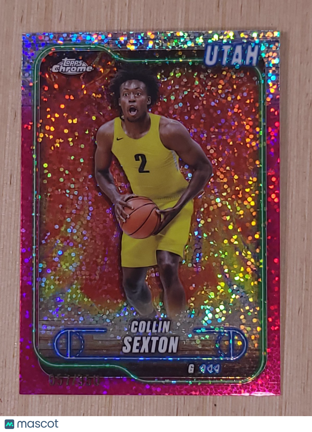 2024-25 Topps Chrome #35 Colin Sexton Pink Speckle 057/350