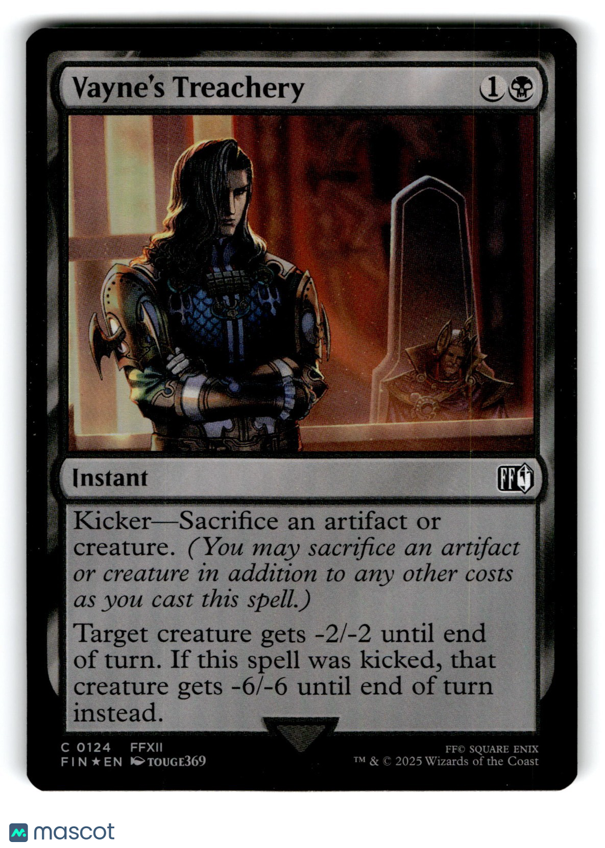Final Fantasy Magic: The Gathering Vayne's Treachery Foil
