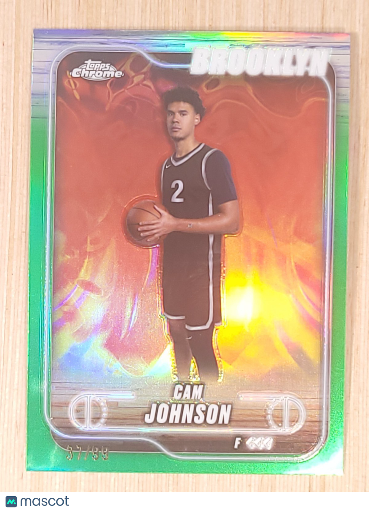 2024-25 Topps Chrome #159 Cam Johnson Green 37/99
