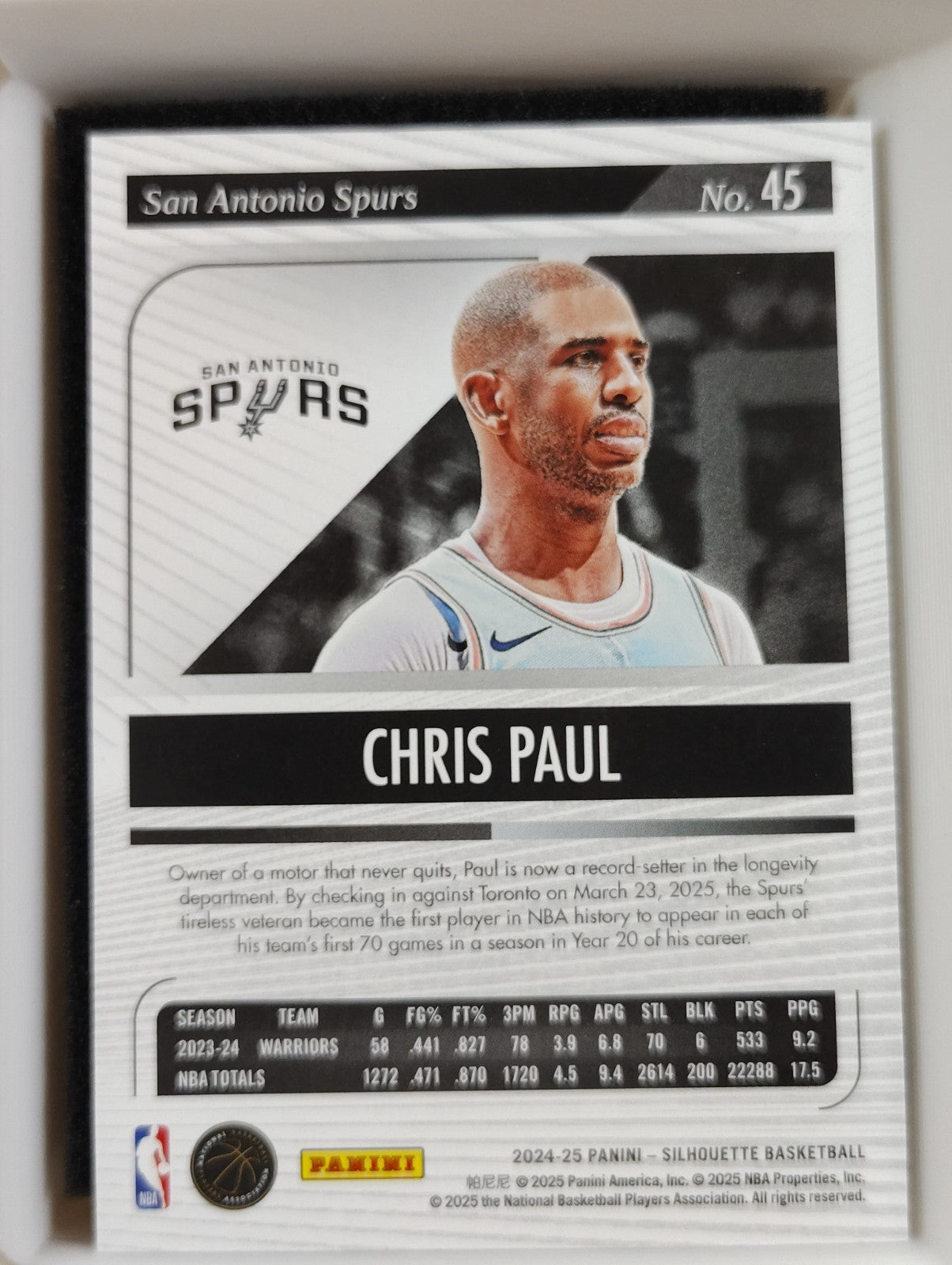 2024-25 Panini Silhouette Chris Paul #45