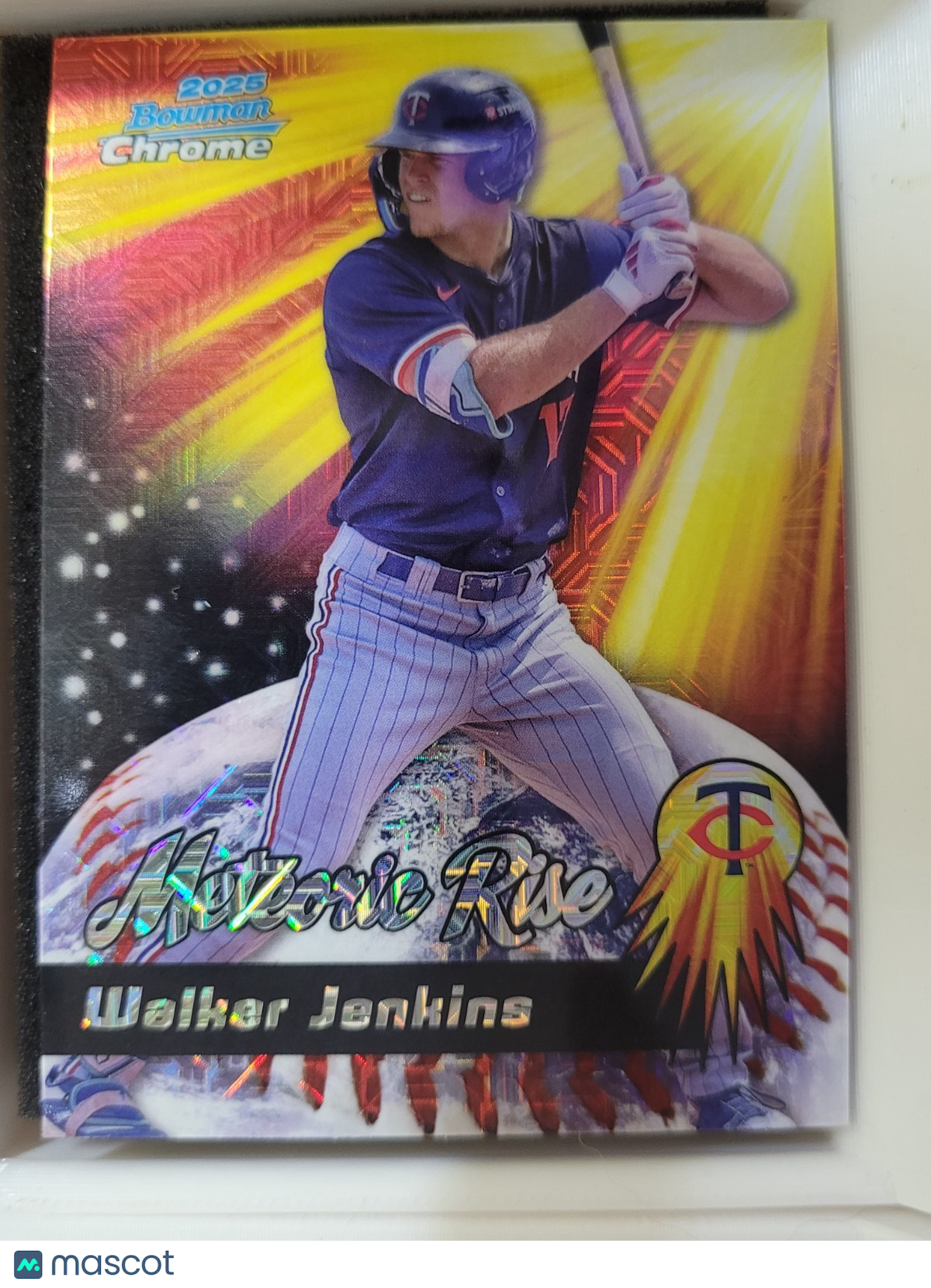 2025 Bowman Chrome Walker Jenkins Mojo Refractor #MR-6 Meteoric Rise