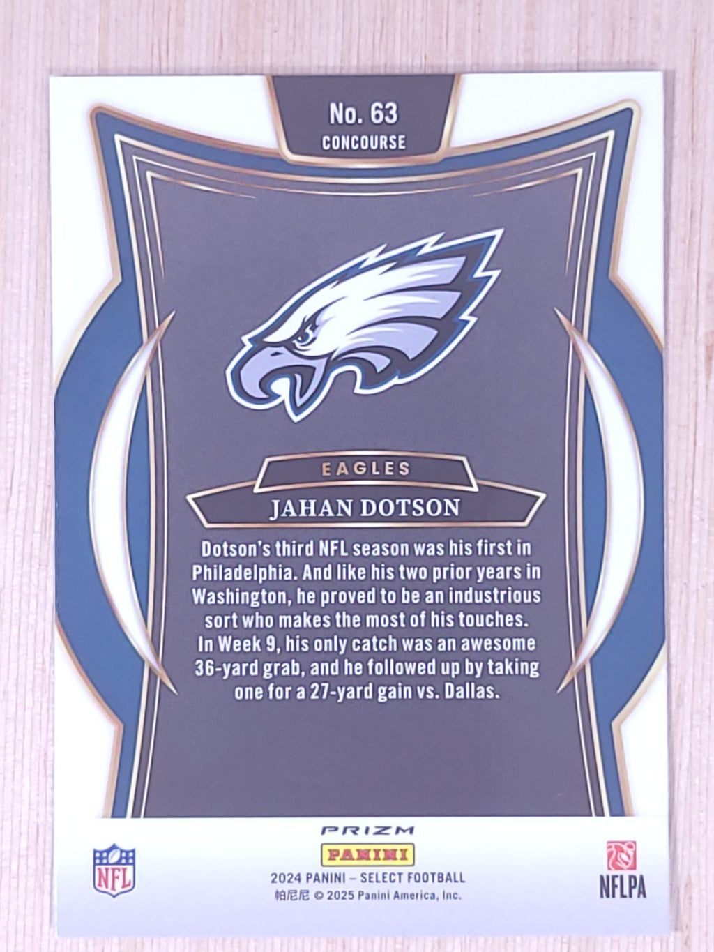 2024 Panini Select #63 Jahan Dotson Concourse Prizm