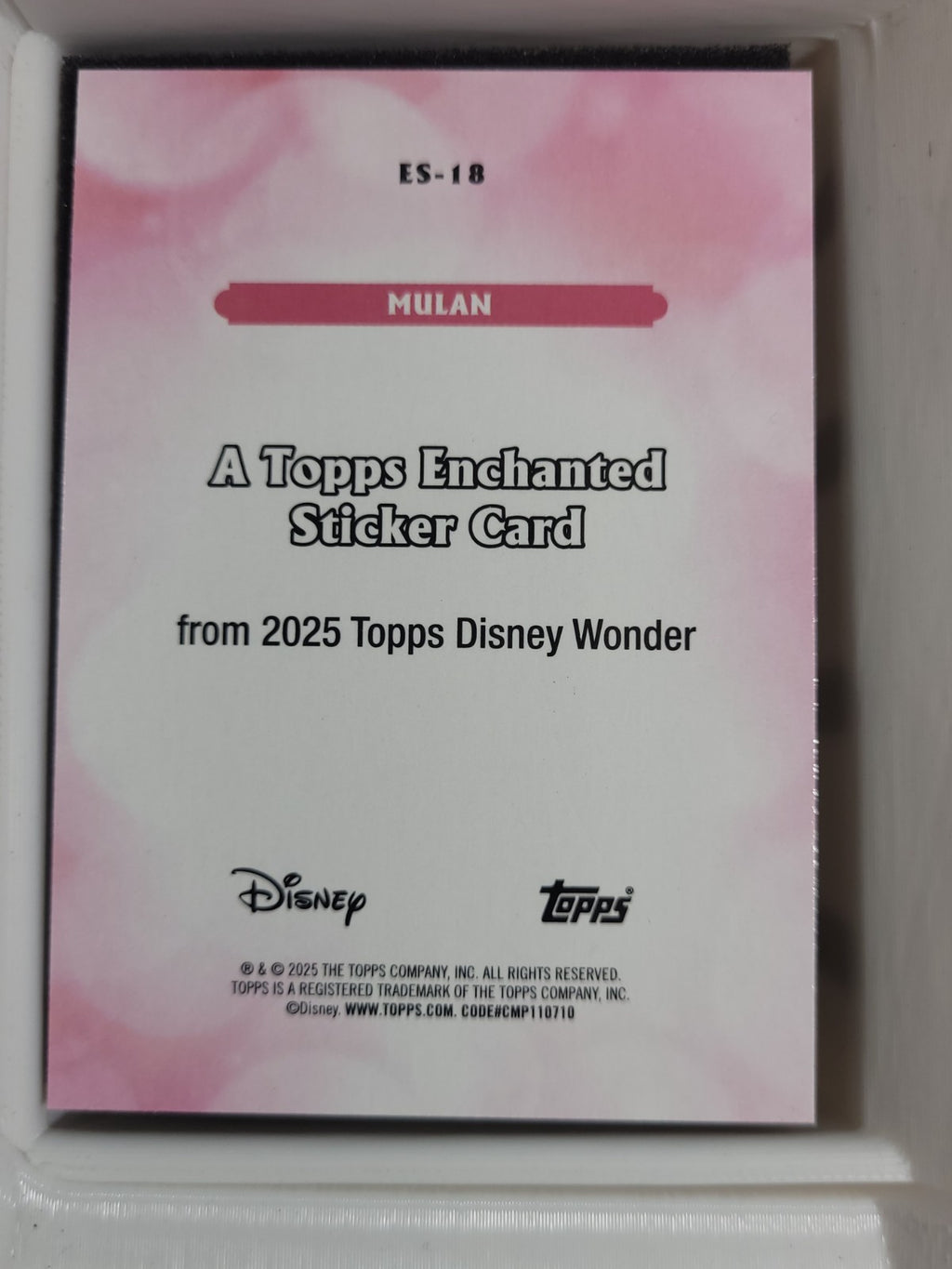 2025 Topps Wonder Enchanted Sticker - Mulan #ES-18