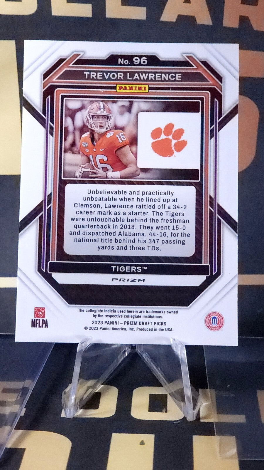 2023 Panini Prizm Draft Picks: Trevor Lawrence [Green] #96