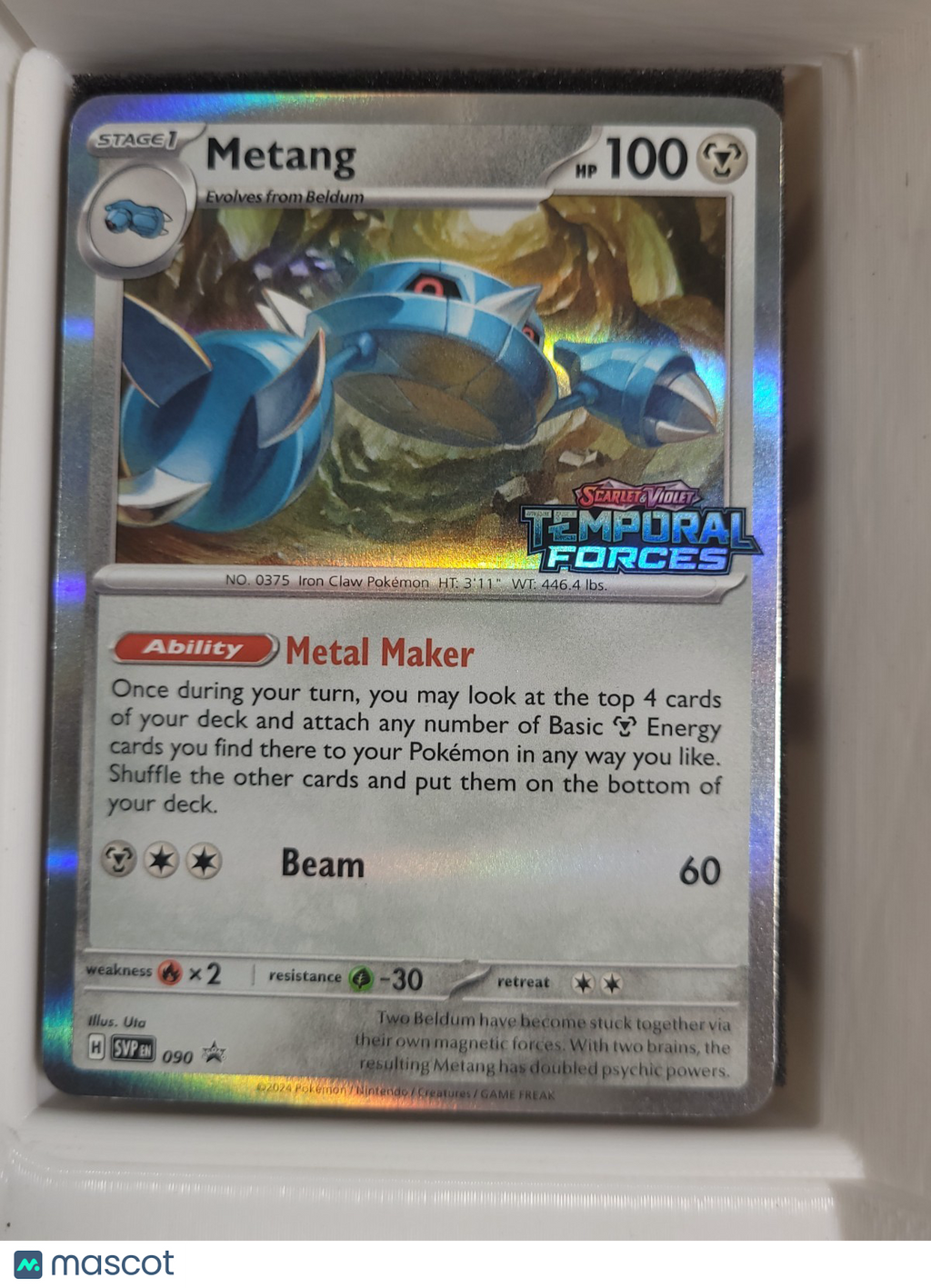 Pokémon TCG Metang 090 Temporal Forces Promo 2024