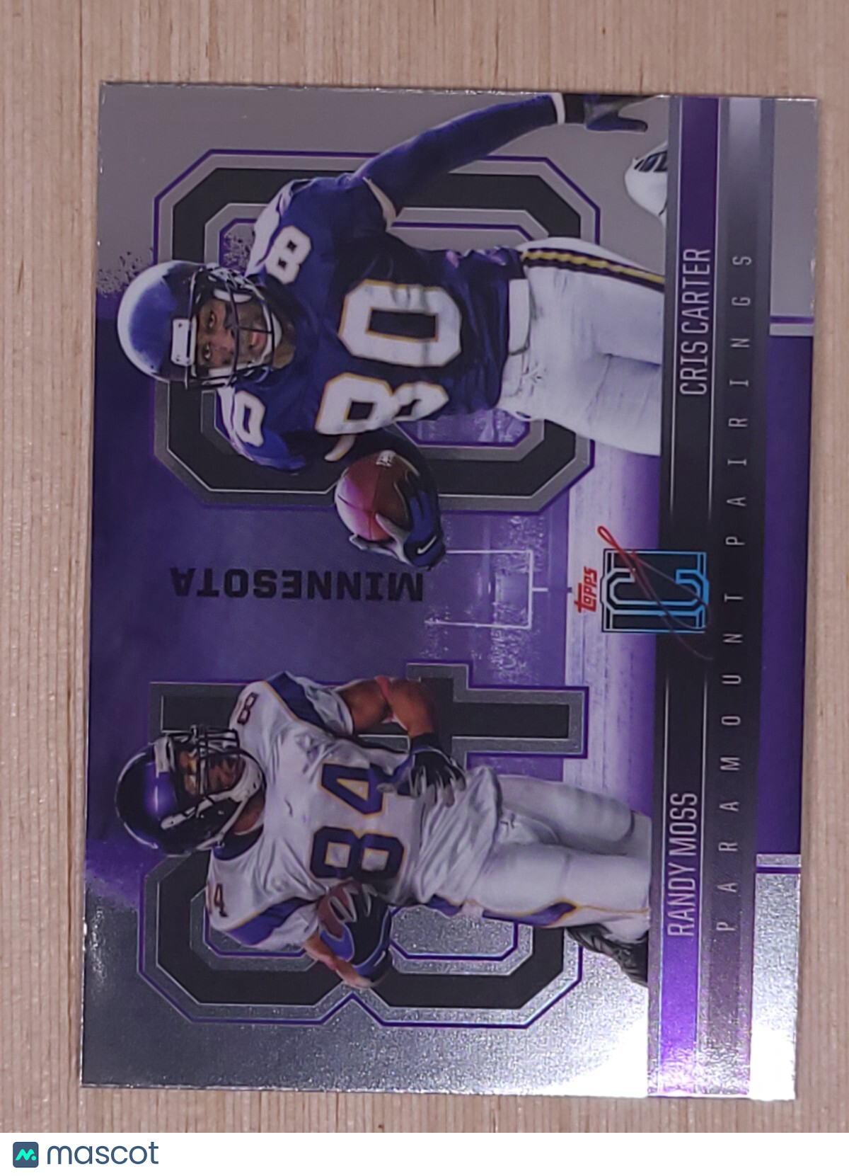 2025 Topps Signature Class PP-12 Paramount Pairings Randy Moss Cris Carter