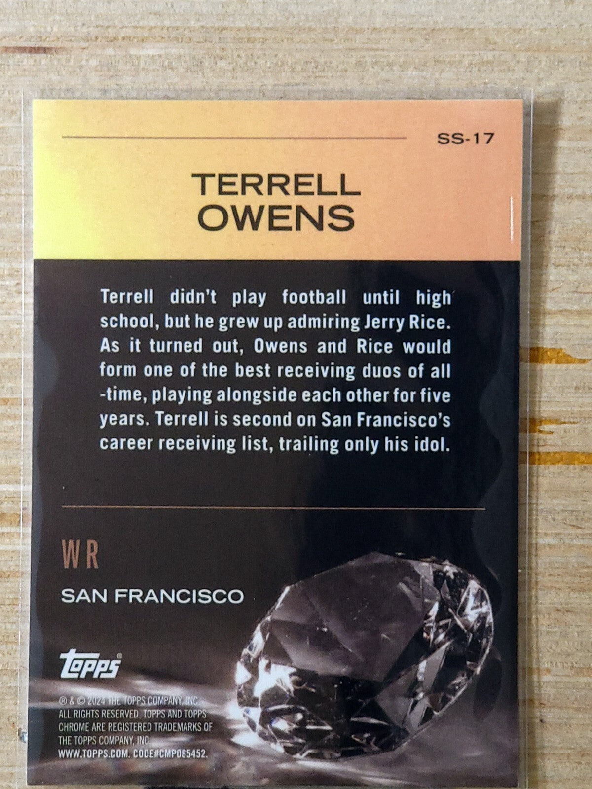 2024 Topps Chrome - Sunday Swag Terrell Owens #SS-17 Refractor