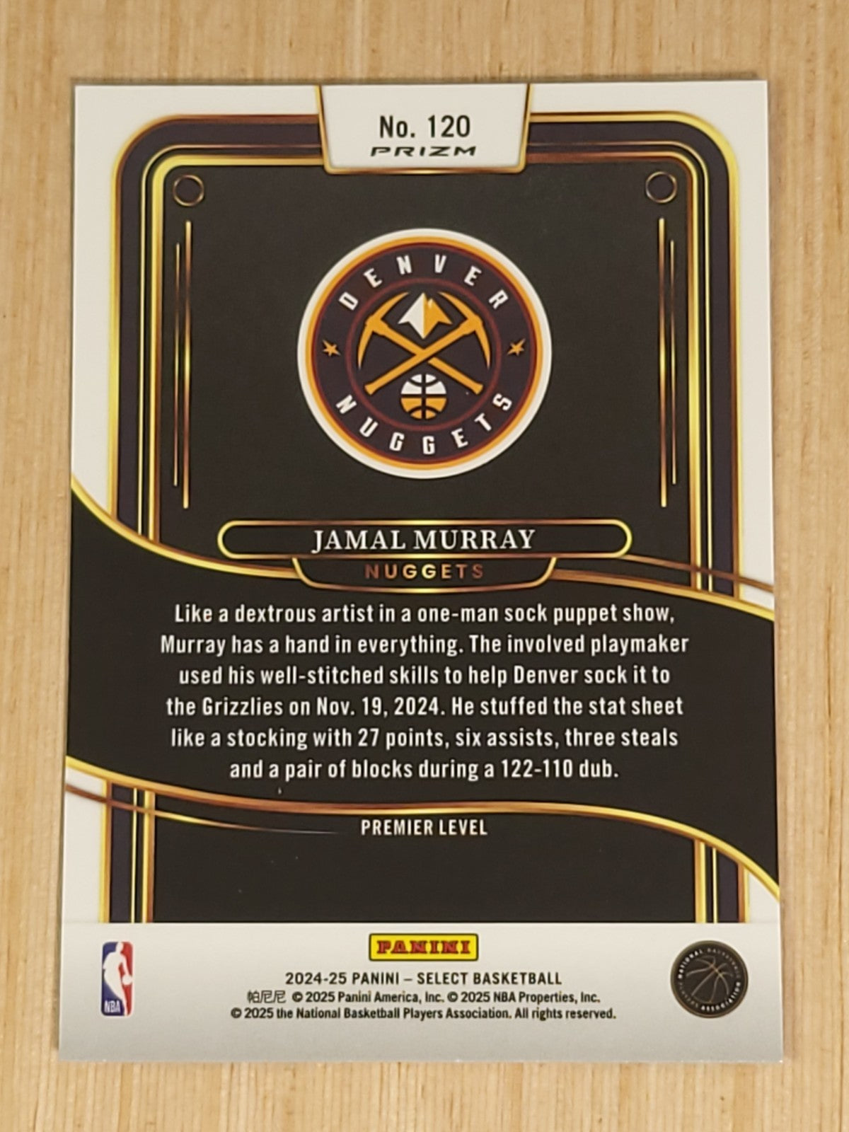 2023-24 Panini Select - Concourse Jamal Murray #35 Orange Flash Prizm