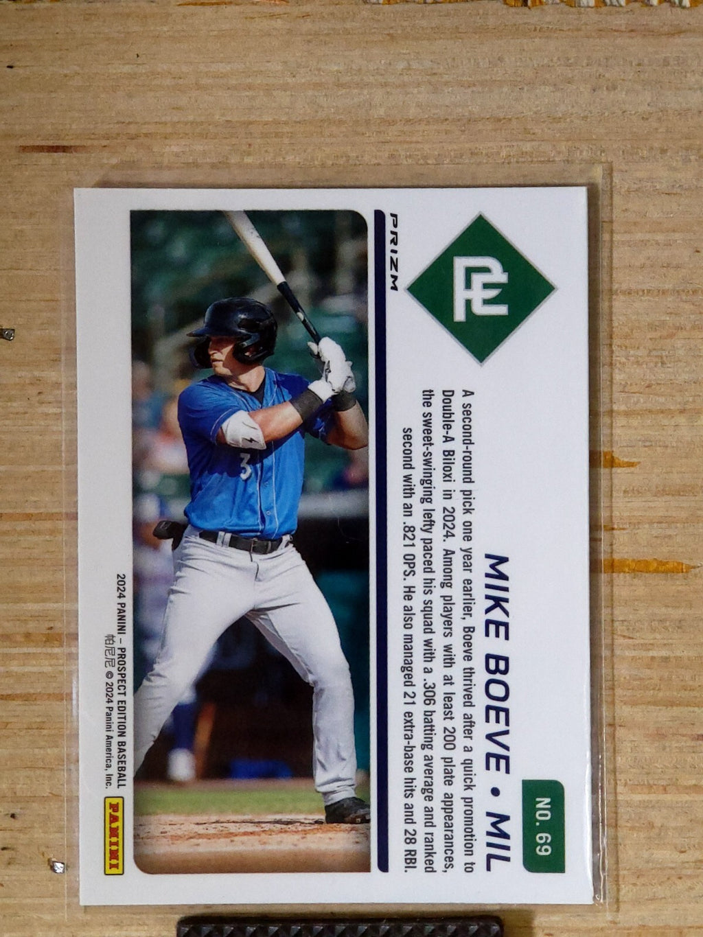 2024 Panini Prospect Edition Mike Boeve #69 Red Ice