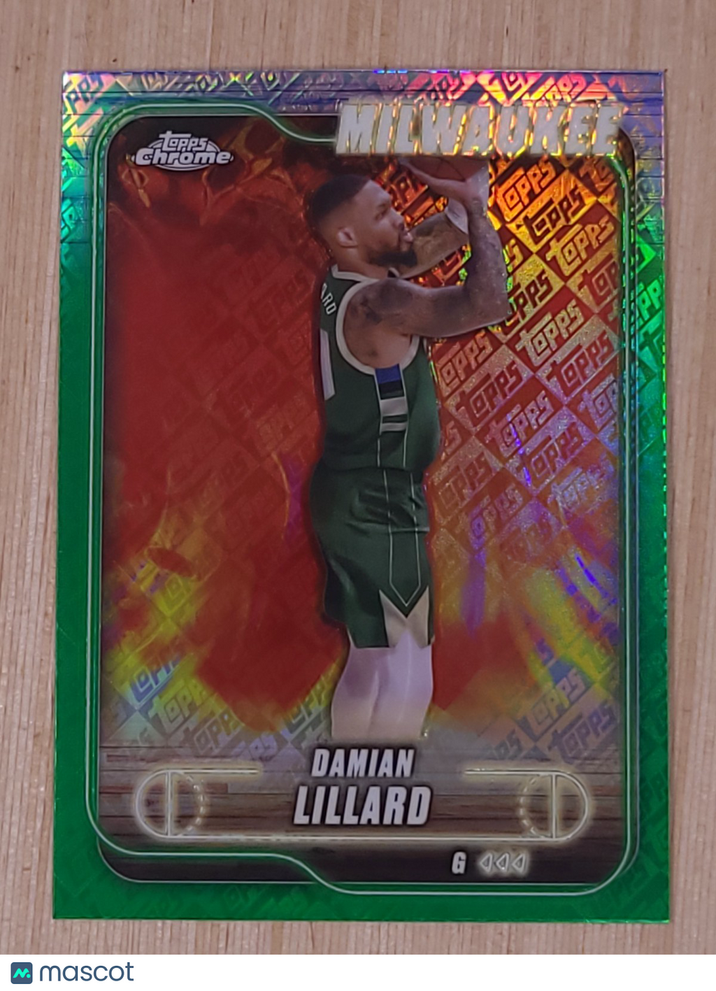 2024-25 Topps Chrome - Damian Lillard #2 Green Topps
