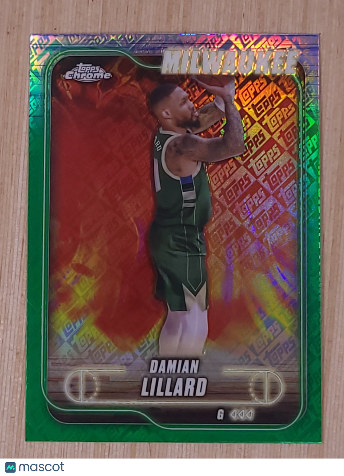 2024-25 Topps Chrome - Damian Lillard #2 Green Topps
