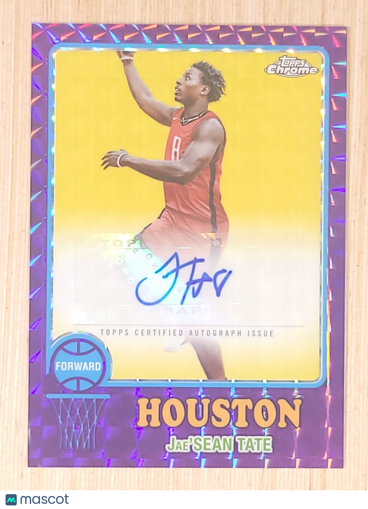 2024-25 Topps Chrome Auto '73 Topps #73TA-JTA Jae'Sean Tate Geometric Purple