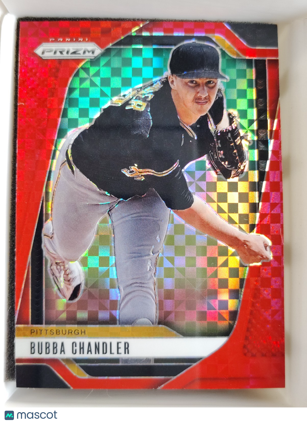 2025 Panini Prizm #27 Bubba Chandler 68/99 Red Chekcerboard