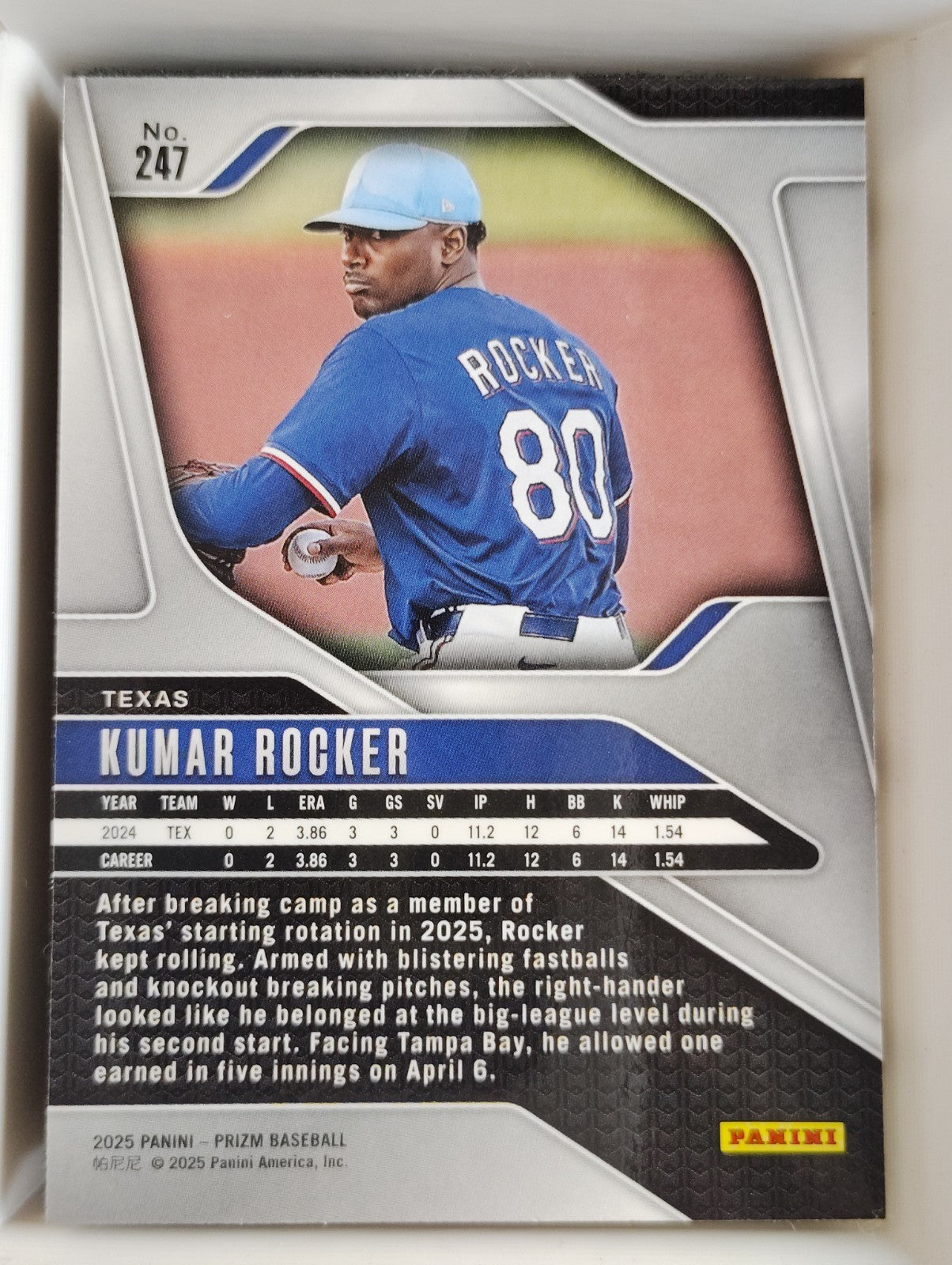 2025 Panini Prizm #247 Kumar Rocker