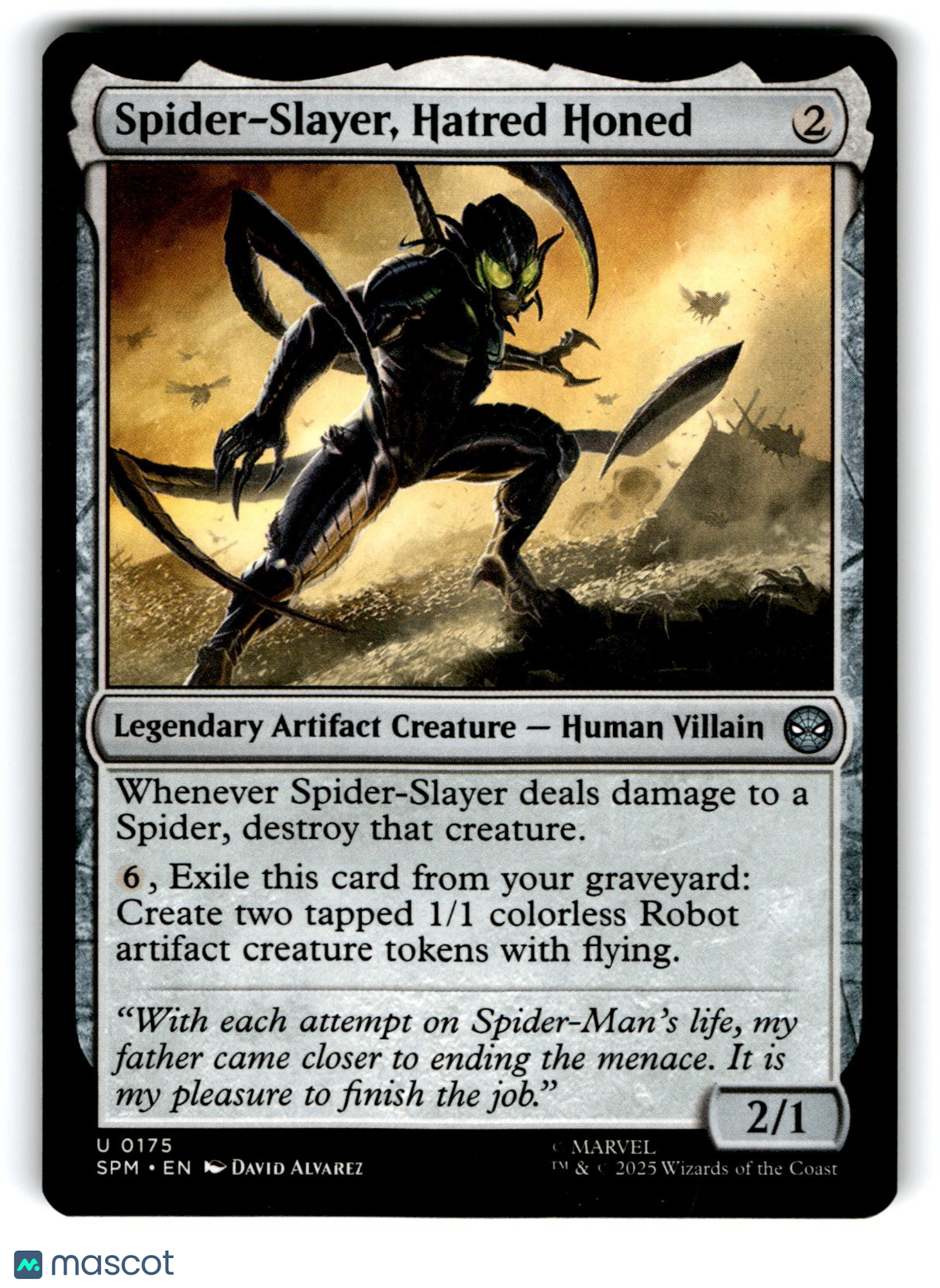 Spider-Slayer, Hatred Honed Marvel's Spider-Man Regular