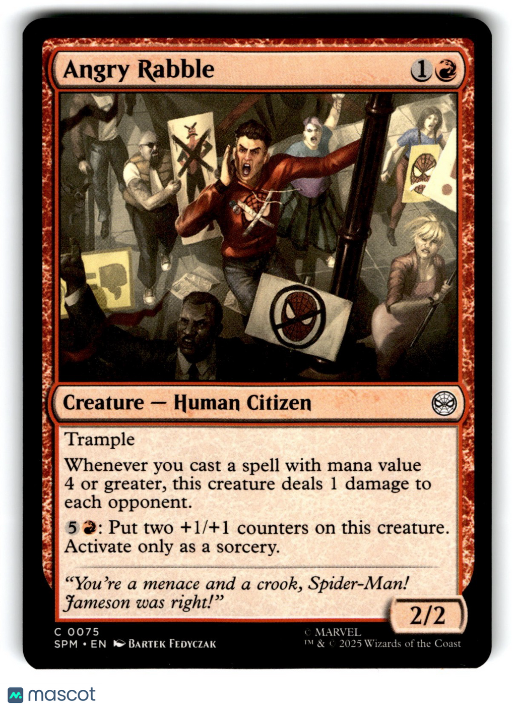 Angry Rabble Marvel's Spider-Man Regular