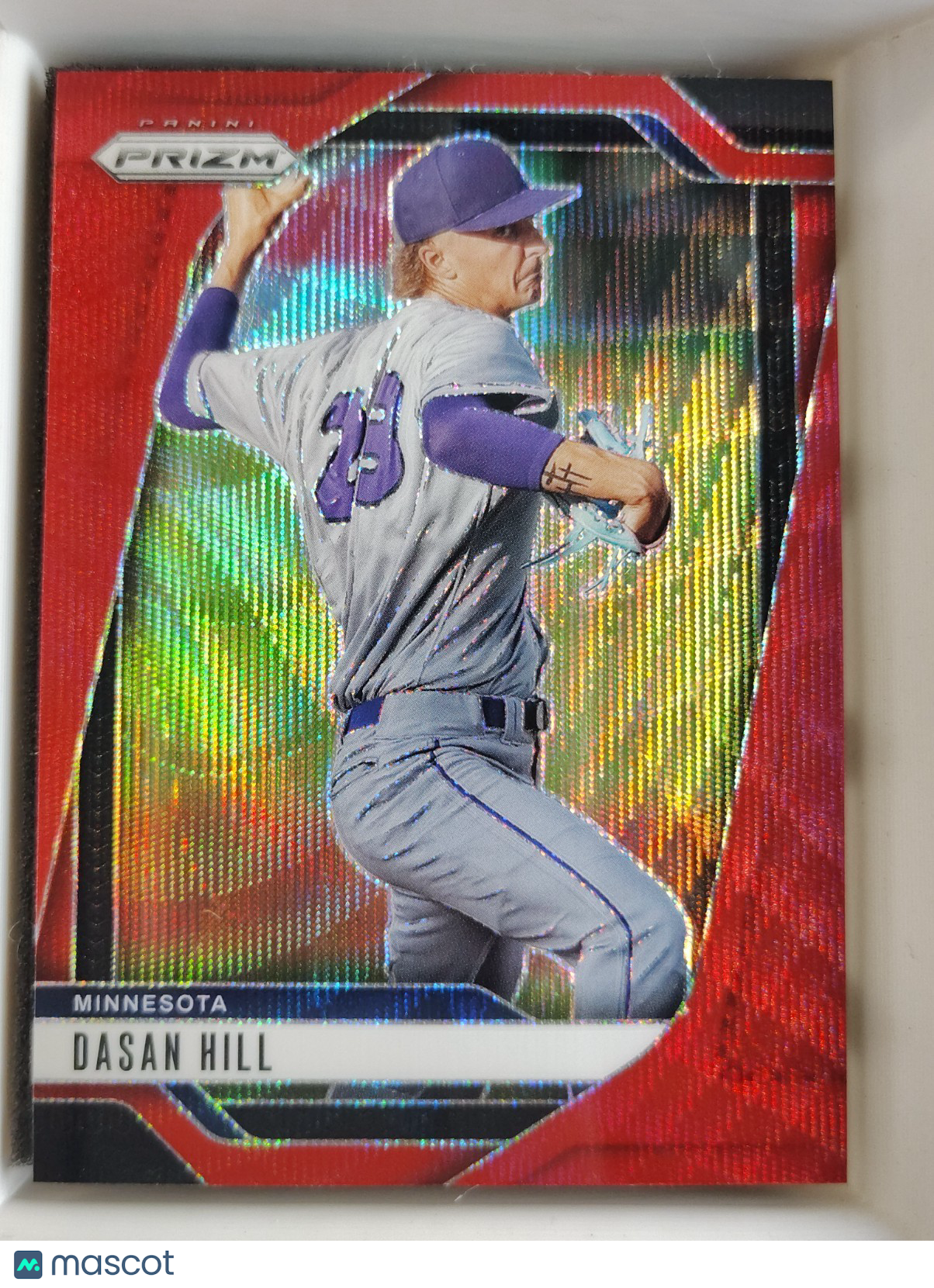 2025 Panini Prizm #188 Dasan Hill Ruby Wave