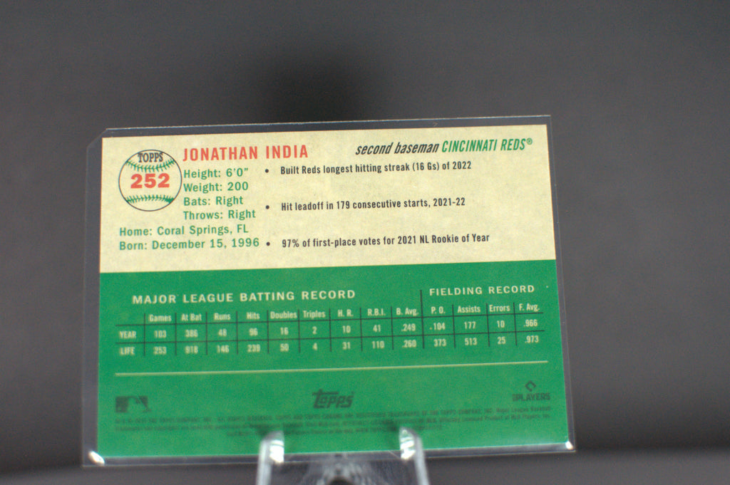 2023 Topps Chrome Platinum Anniversary: Jonathan India #252