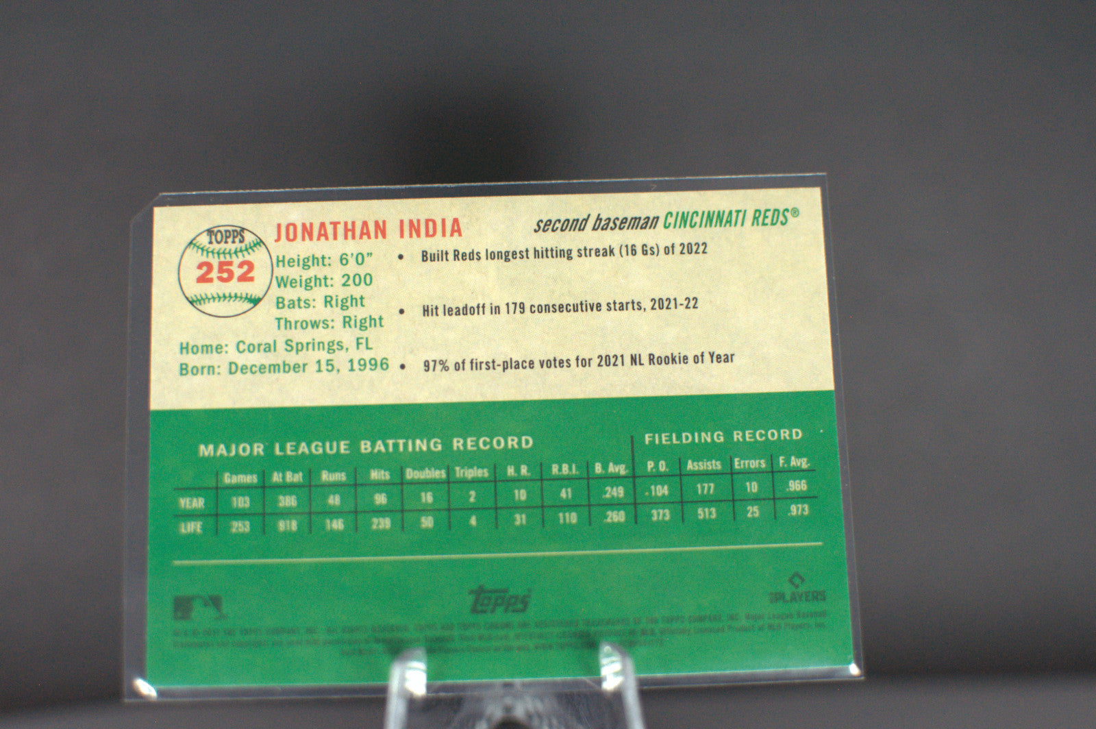 2023 Topps Chrome Platinum Anniversary: Jonathan India #252