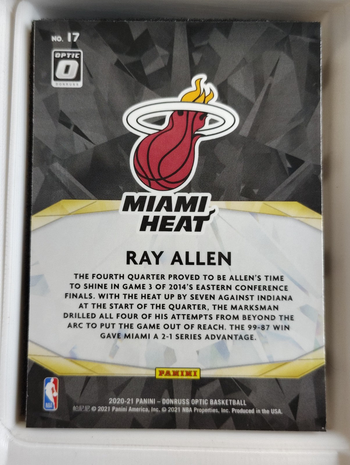 2020-21 Panini Donruss Optic - Winner Stays Ray Allen #17