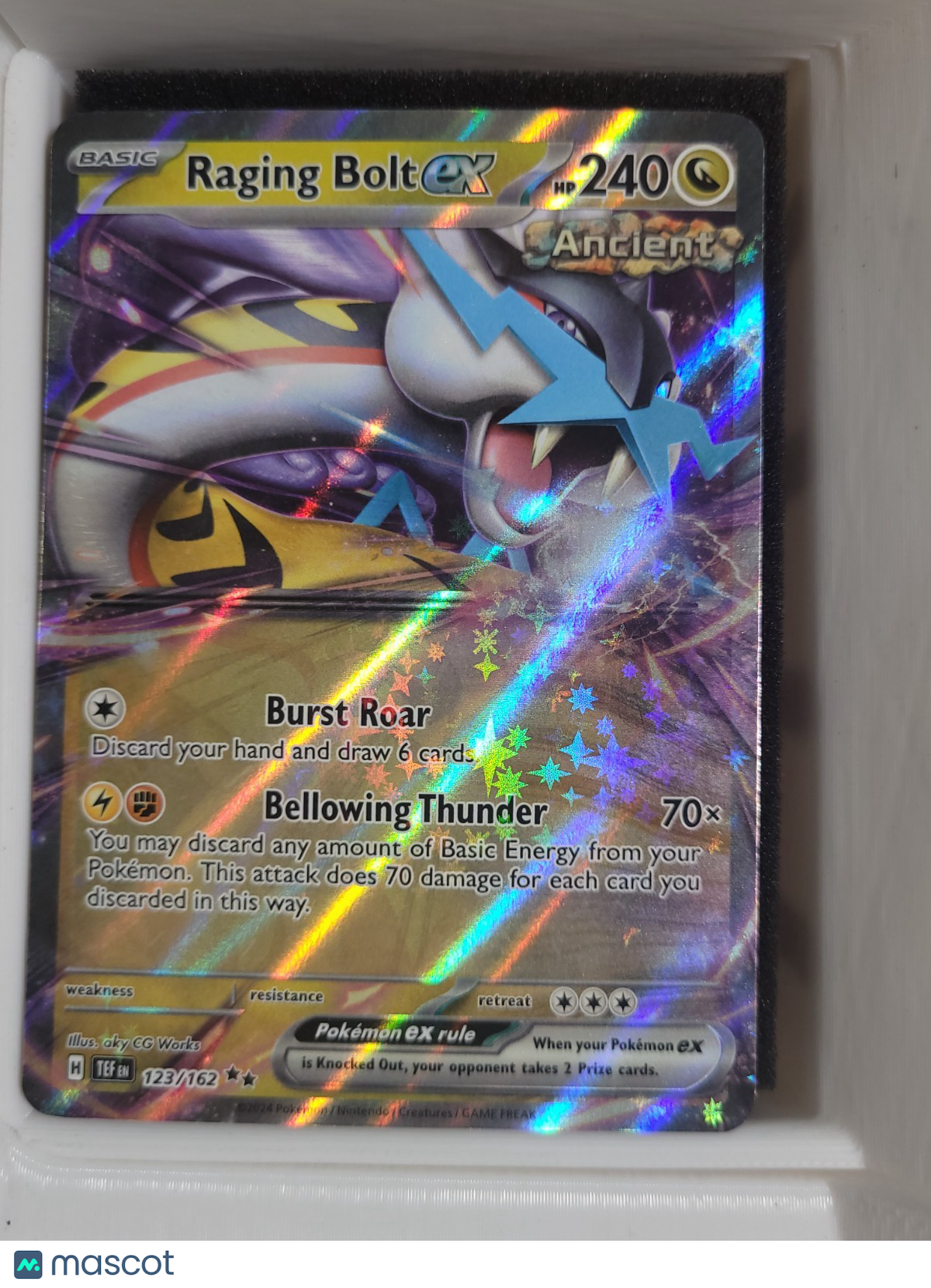 Pokémon TCG  Raging Bolt ex 123/162 SV05: Temporal Forces Holo
