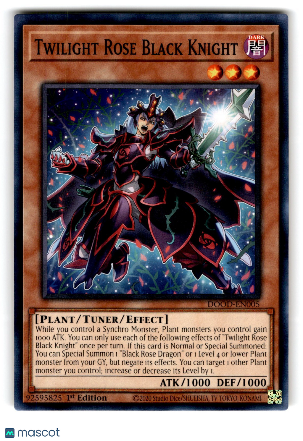 Twilight Rose Black Knight DOOD-EN005