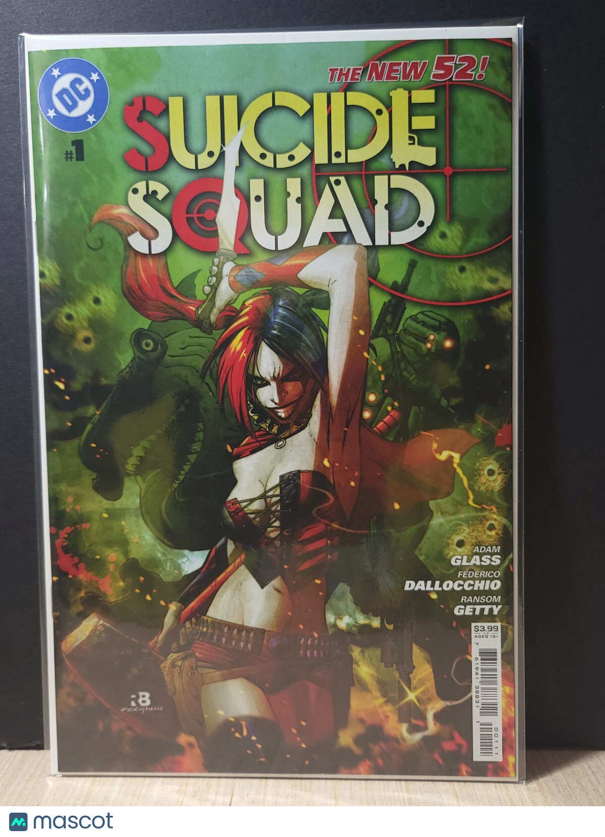 DC Comics The New 52! # 1 Suicide Squad Glass Dallocchio Getty