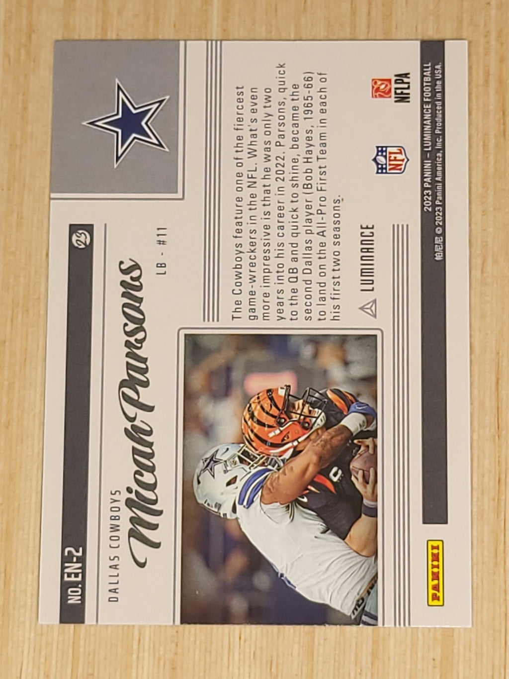 2023 Panini Luminance - Engaged Micah Parsons #EN-2