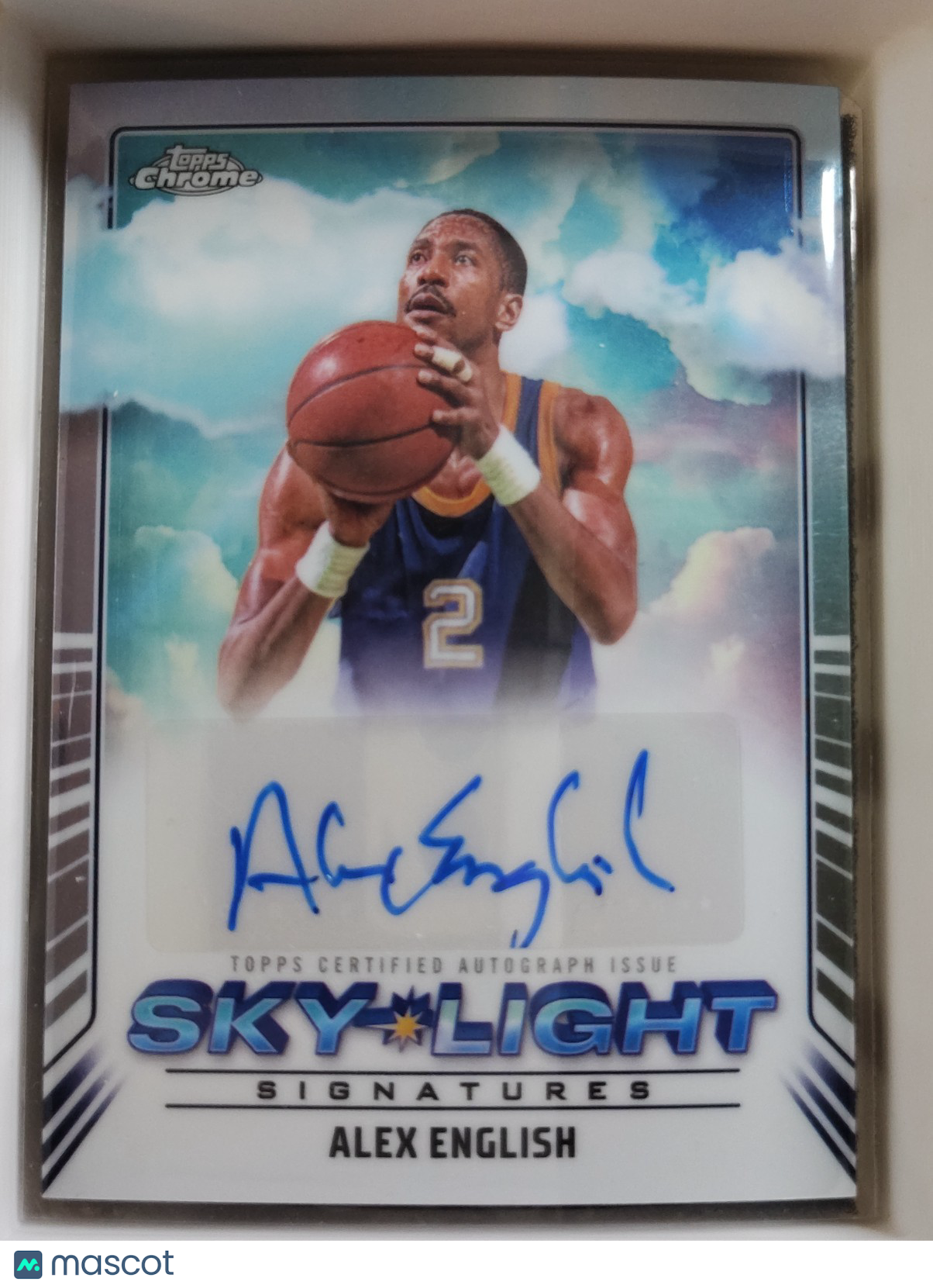 2024-25 Topps Chrome - Sky-Light Signatures Alex English #SLS-AE