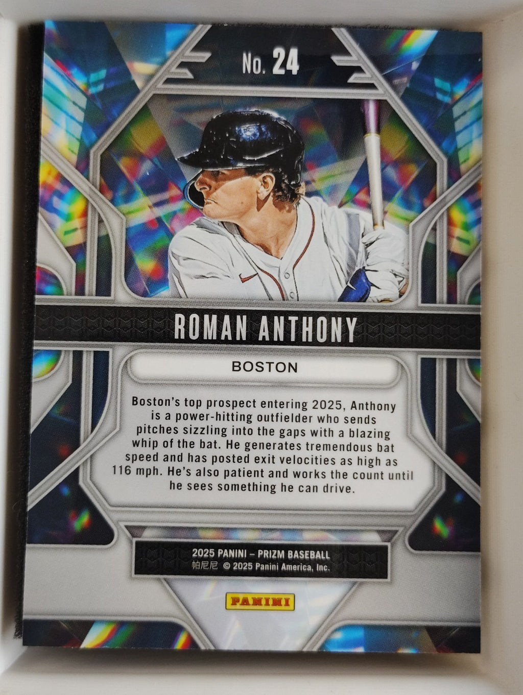 2025 Panini Prizm Prizmatic #24 Roman Anthony