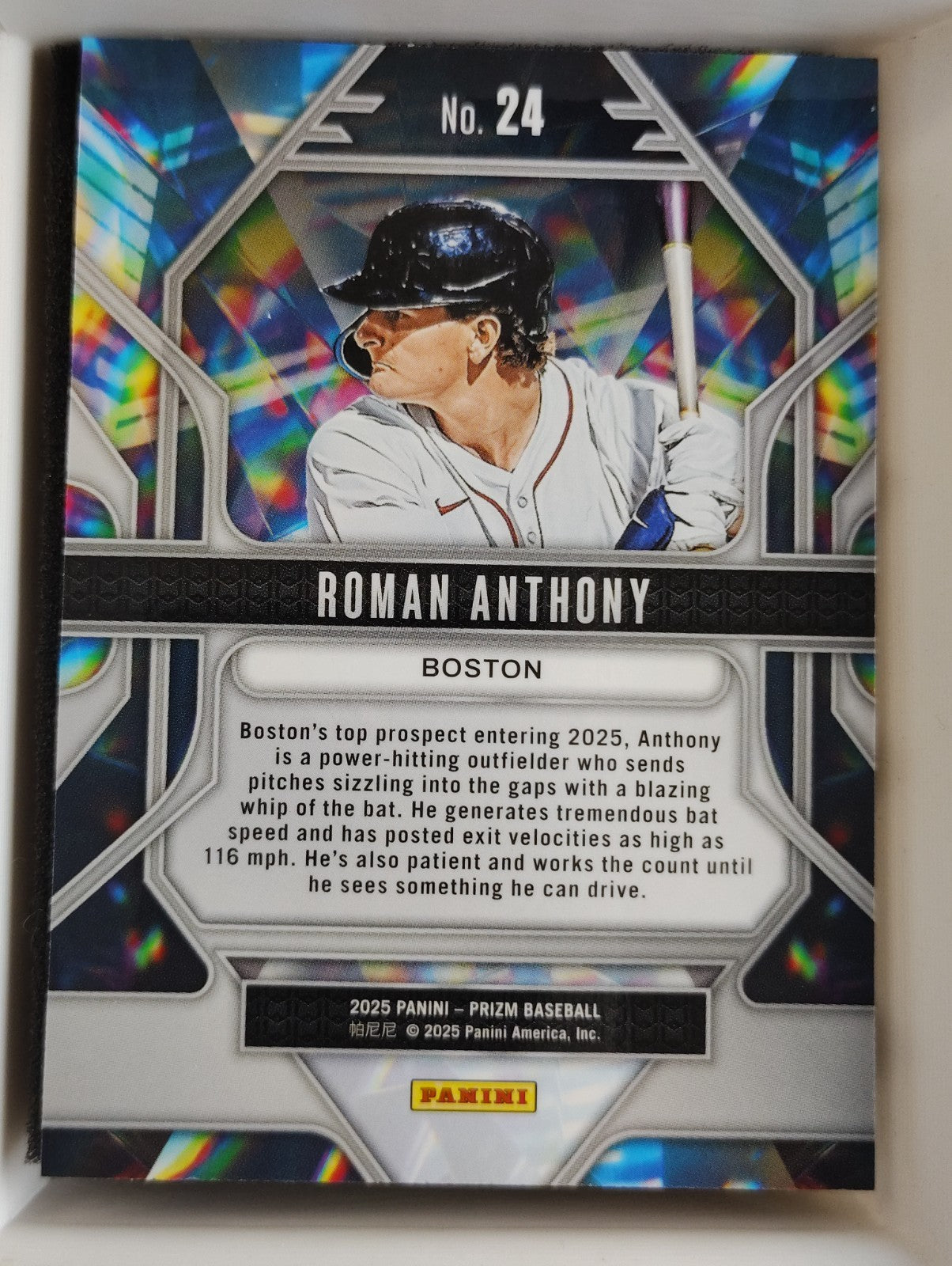 2025 Panini Prizm Prizmatic #24 Roman Anthony