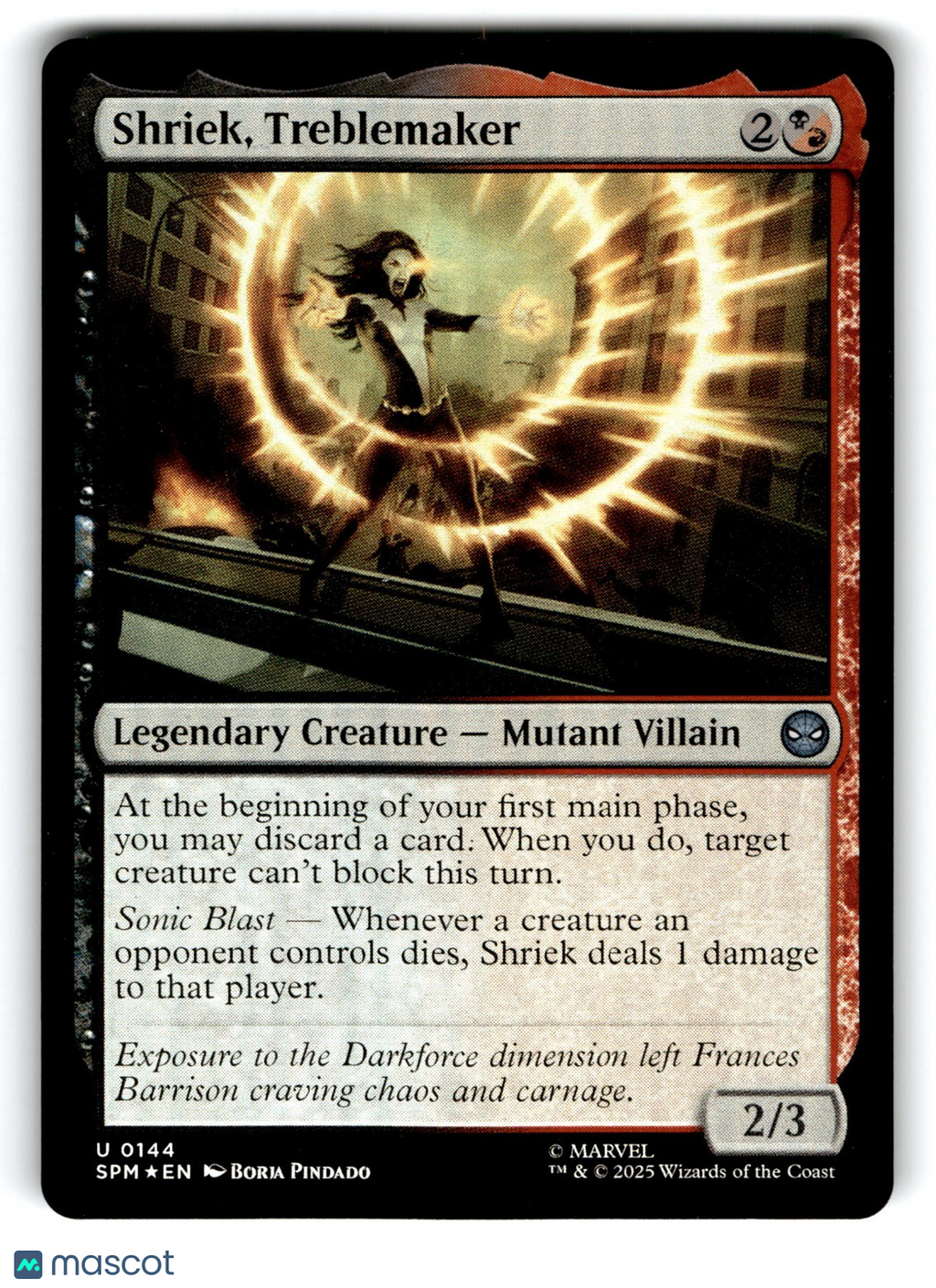Shriek, Treblemaker Marvel's Spider-Man Magic: The Gathering Foil