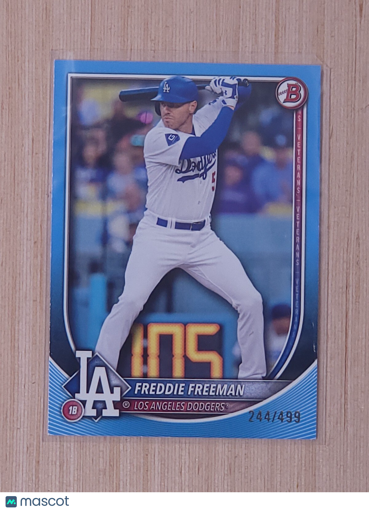 2025 Bowman - Freddie Freeman #43 /499 Sky Blue