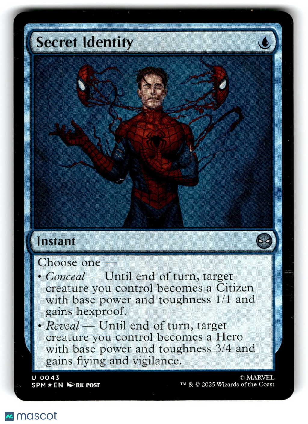 Secret Identity Marvel's Spider-Man Magic: The Gathering Foil