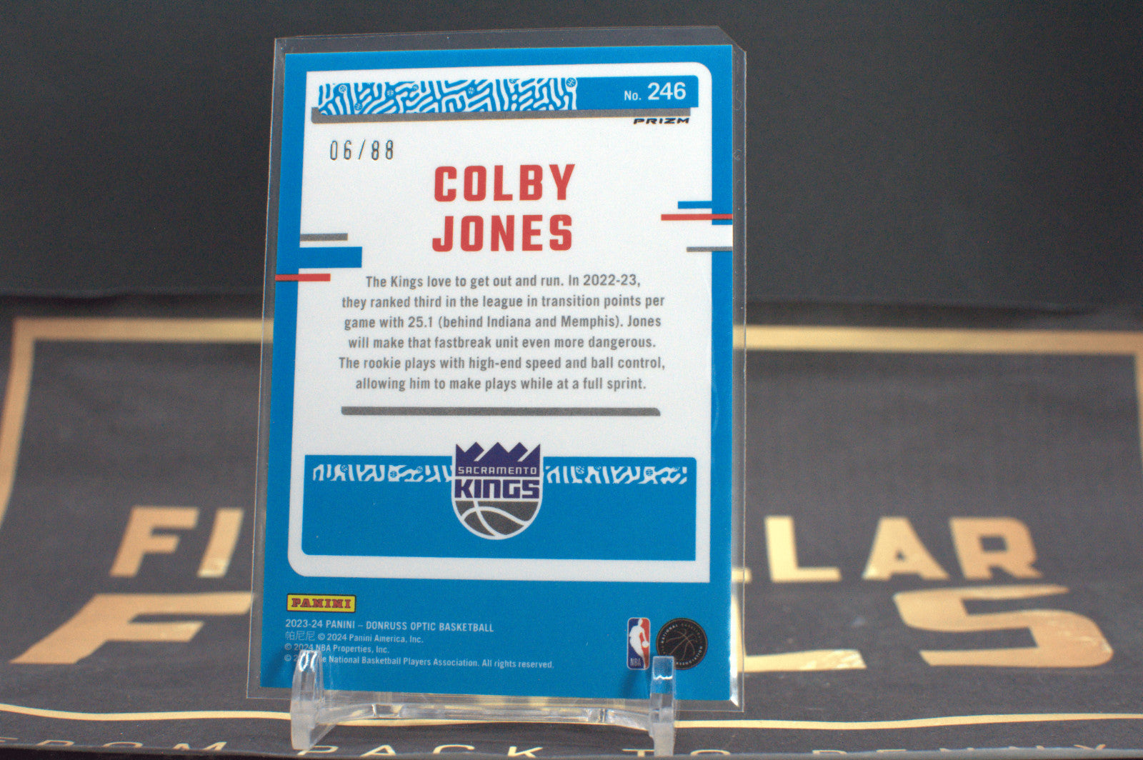 2023-24 Donruss Optic Choice COLBY JONES Red Mojo 06/88